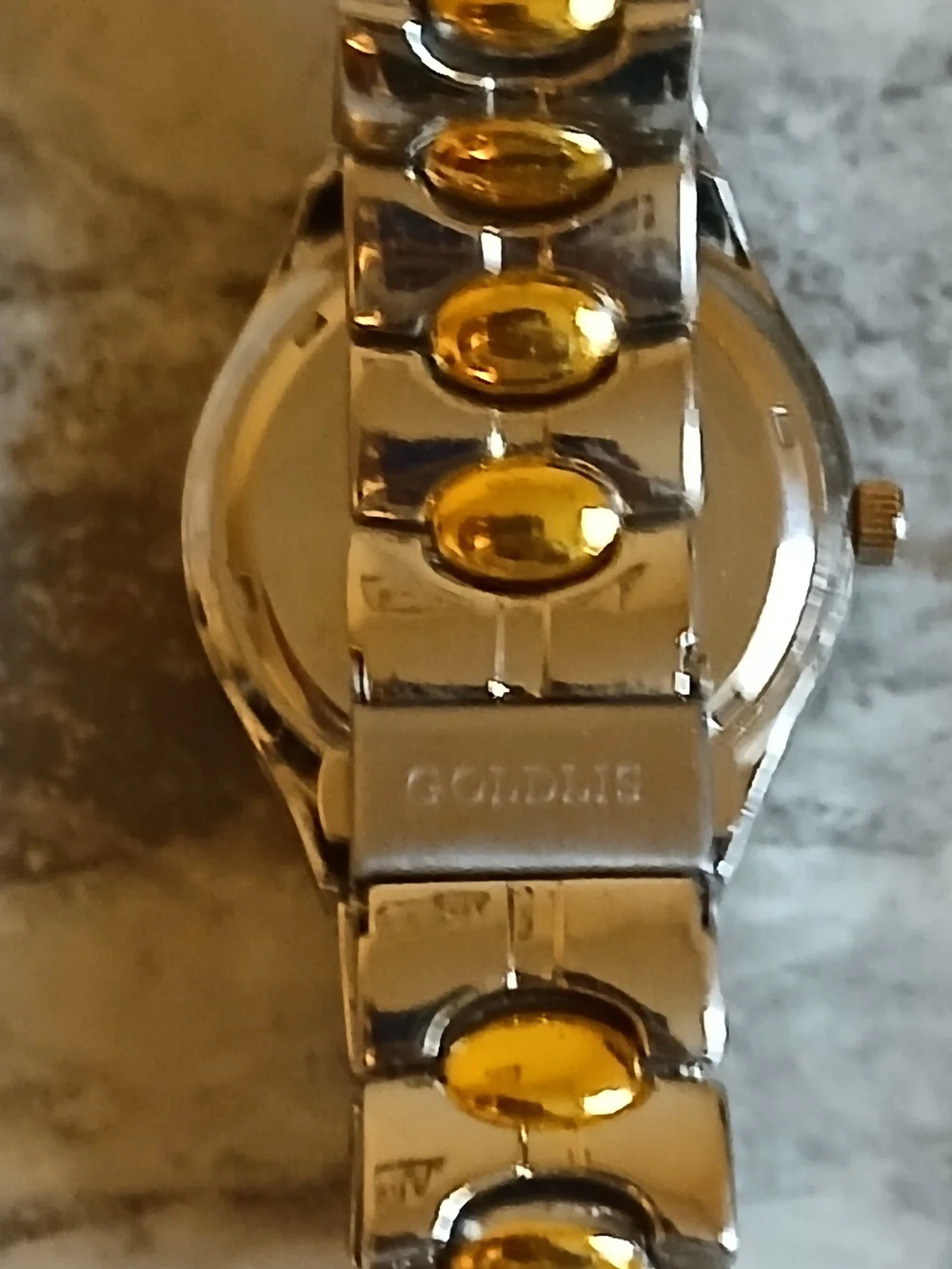 Goldly Tone Dial Stainless Steel Men’s Watch